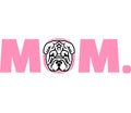 Shar Pei mom in pink
