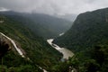 Sharavati River gushing from Jog Falls during monsoon. Karnataka State of India Royalty Free Stock Photo