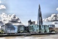 The Shard and City Hall on the London Skyline Royalty Free Stock Photo