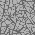 Craquelure seamless terrazzo pattern. Grunge texture, consisting of fine broken on the glazed surface. Vector