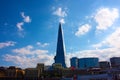 The Shard of Glass on a clear blue day in London