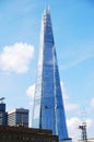 The Shard of glass. Famous skyscraper standing 306 meters high. London Royalty Free Stock Photo