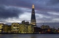 The Shard in London at dusk Royalty Free Stock Photo