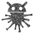 Shard Mosaic Virus Robot Icon