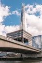 The Shard skyscraper and London Bridge Royalty Free Stock Photo