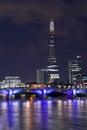 The Shard and Southwark Bridge in London