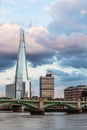 The Shard tallest building in London Thames River England Royalty Free Stock Photo