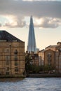 The Shard between warehouses and modern apartments