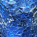 Shards of blue abstract background. Bright blue crystals. Royalty Free Stock Photo
