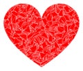 Shards Mosaic Love Heart Icon