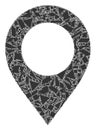 Shards Mosaic Map Pointer Icon