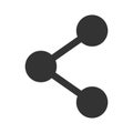 Share click button internet icon isolated. Vector illustration banner