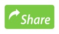 Share click button internet icon isolated. Vector illustration banner