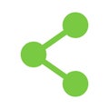 Share click button internet icon isolated. Vector illustration banner