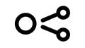 Share Connection Icon for Social Media Networking UI Data, vector design Generative AI Royalty Free Stock Photo