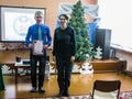 Share emergencies Ministry of Belarus `Safe New year` at one of the schools of the Gomel region.