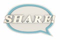 Share Feedback Comments Speech Bubble Royalty Free Stock Photo