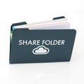 Share Folder Isolated on White Background