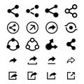 Share icon vector collections
