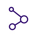 Share icon vector illustration. Isolated share line symbol