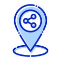 Share location, location, park, share fully editable vector icon