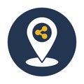 Share location, location, park, share fully editable vector icon