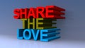 Share the love on blue