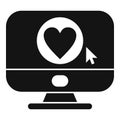 Share media icon simple vector. Person social