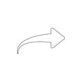 Share option arrow outline icon. Signs and symbols can be used for web, logo, mobile app, UI, UX