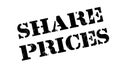 Share Prices rubber stamp