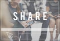 Share Sharing Communication Connection Network Concept