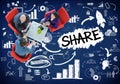 Share Sharing Connection Online Communication Networking Concept Royalty Free Stock Photo