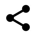 Share sharing icon. Social Networking Service symbol vector illustration