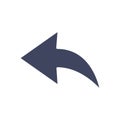 Share sign colored icon. Forward message, arrow, feedback symbol