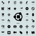 share sign icon. Detailed set of minimalistic icons. Premium graphic design. One of the collection icons for websites, web design Royalty Free Stock Photo