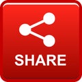 Share web button icon Royalty Free Stock Photo