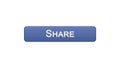Share web interface button violet color, social network application, site design