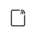 Share wifi line icon