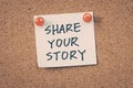 Share your story Royalty Free Stock Photo