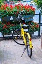 Shared Bike by OfO Parked on Street in China