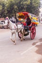 A shared horse pulled taxi in Agra, India Royalty Free Stock Photo