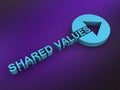 shared values on purple