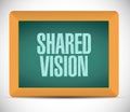 shared vision board sign illustration design