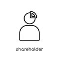 Shareholder icon. Trendy modern flat linear vector Shareholder i
