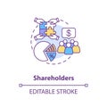 Shareholders concept icon