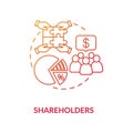 Shareholders concept icon