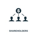 Shareholders icon. Premium style design from crowdfunding icon collection. UI and UX. Pixel perfect shareholders icon. For web des