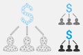 Shareholders Vector Mesh 2D Model and Triangle Mosaic Icon Royalty Free Stock Photo