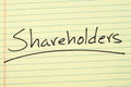 Shareholders On A Yellow Legal Pad