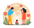 Sharent. Parents frequently sharing their child personal data and details